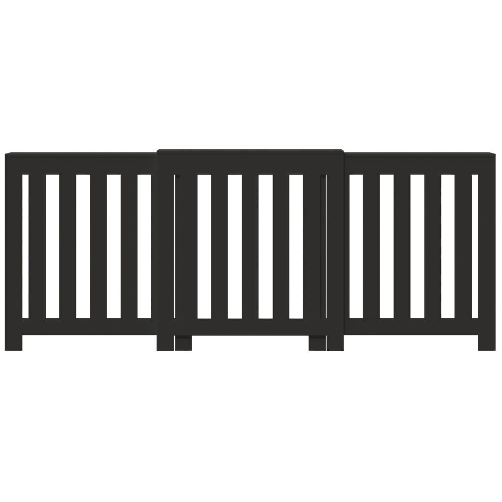 vidaXL Heizkörper-Wäschetrockner Heizkörperverkleidung Schwarz 205x21,5x83, günstig online kaufen