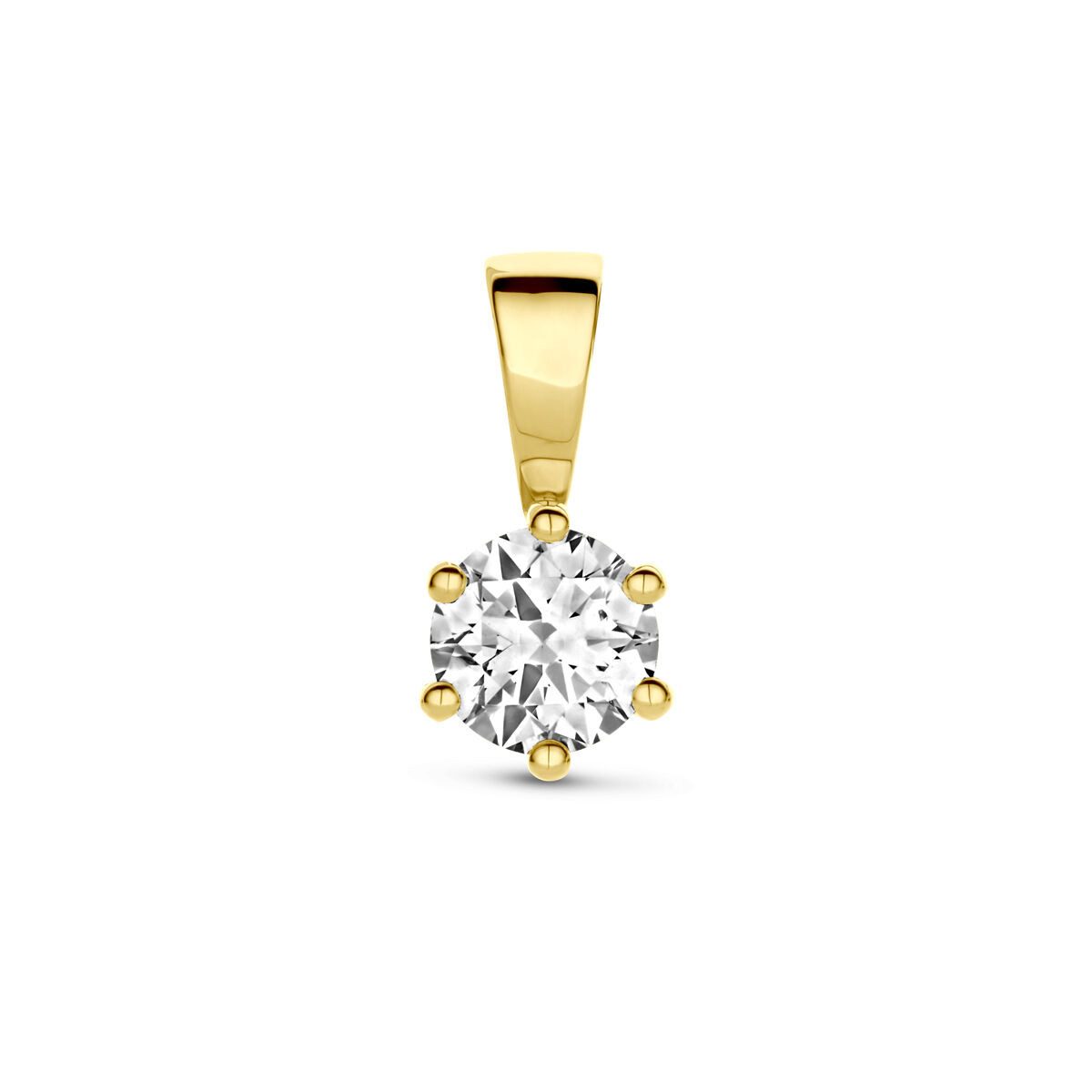 NICEANDnoble Kettenanhänger 585er Gelbgold Kettenanhänger Zirkonia günstig online kaufen