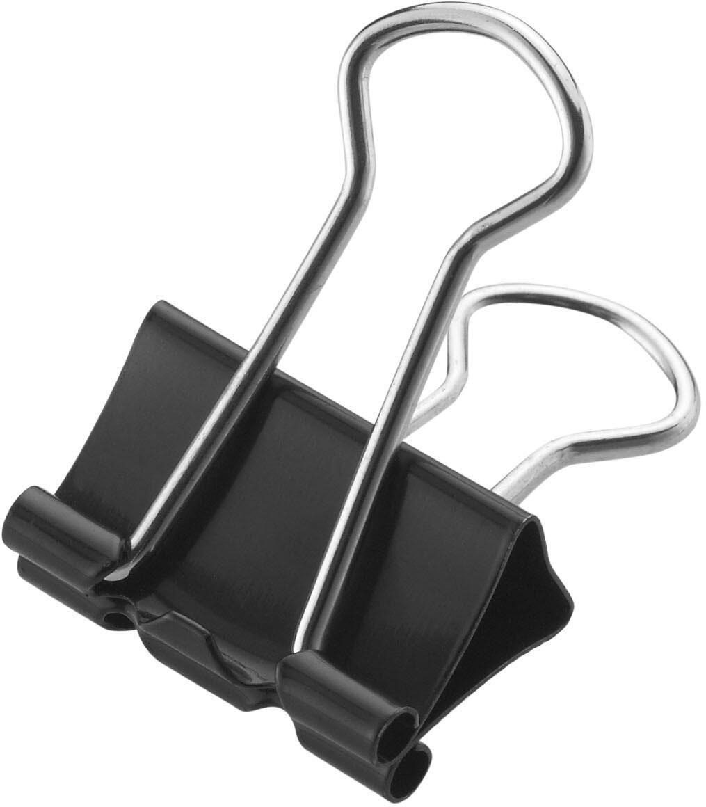 WESTCOTT Büroklammer 12 WESTCOTT Foldbackklammern schwarz 1,9 cm