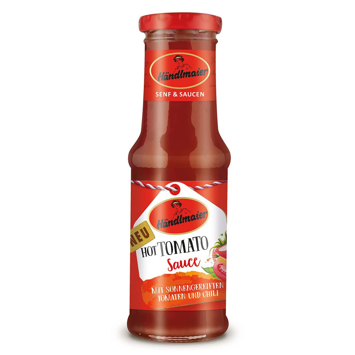 Händlmaier Saucen, Händlmaier Hot Tomato Sauce ideal zu Fleisch und Raclette 200ml