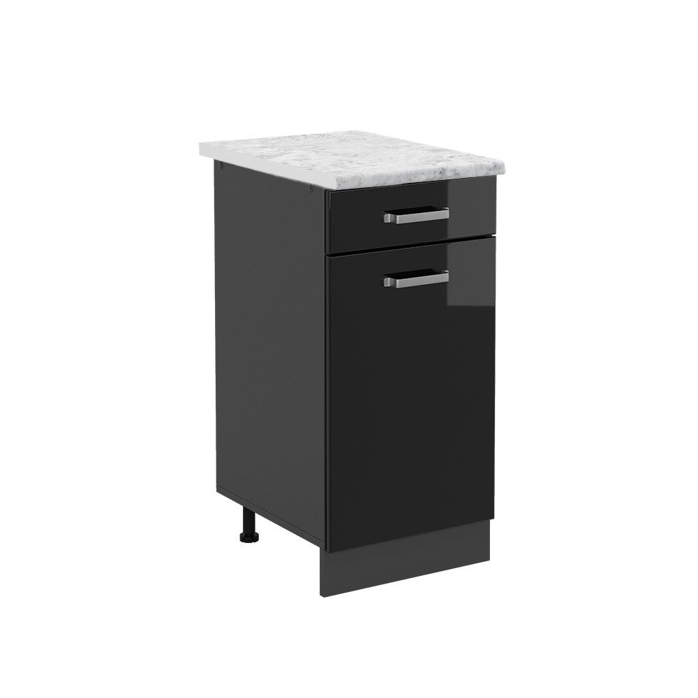 Vicco Unterschrank R-Line, Schwarz Hochglanz/Anthrazit, 40 günstig online kaufen
