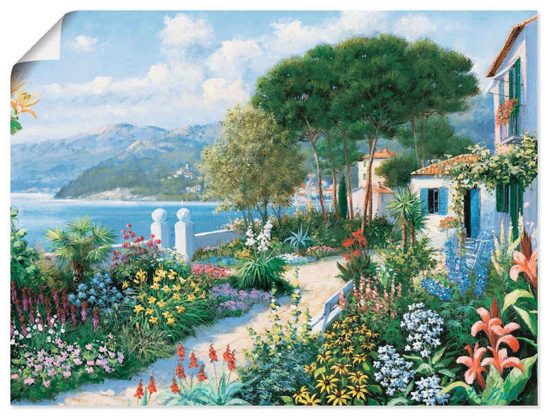 Artland Wandbild Verstecktes Paradies, Garten (1 St), als Leinwandbild, Wandaufkleber oder Poster in versch. Größen