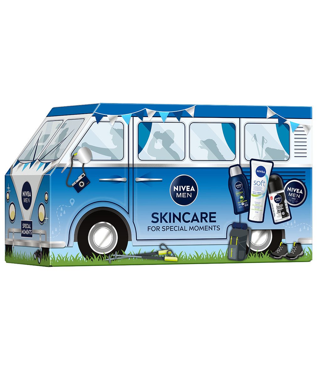 Nivea Hautpflege-Set MEN Mini Bus Male 2026 - Geschenkset im Bus‑Design 4 Pflege‑Essentials Set – Bild 3 von 5