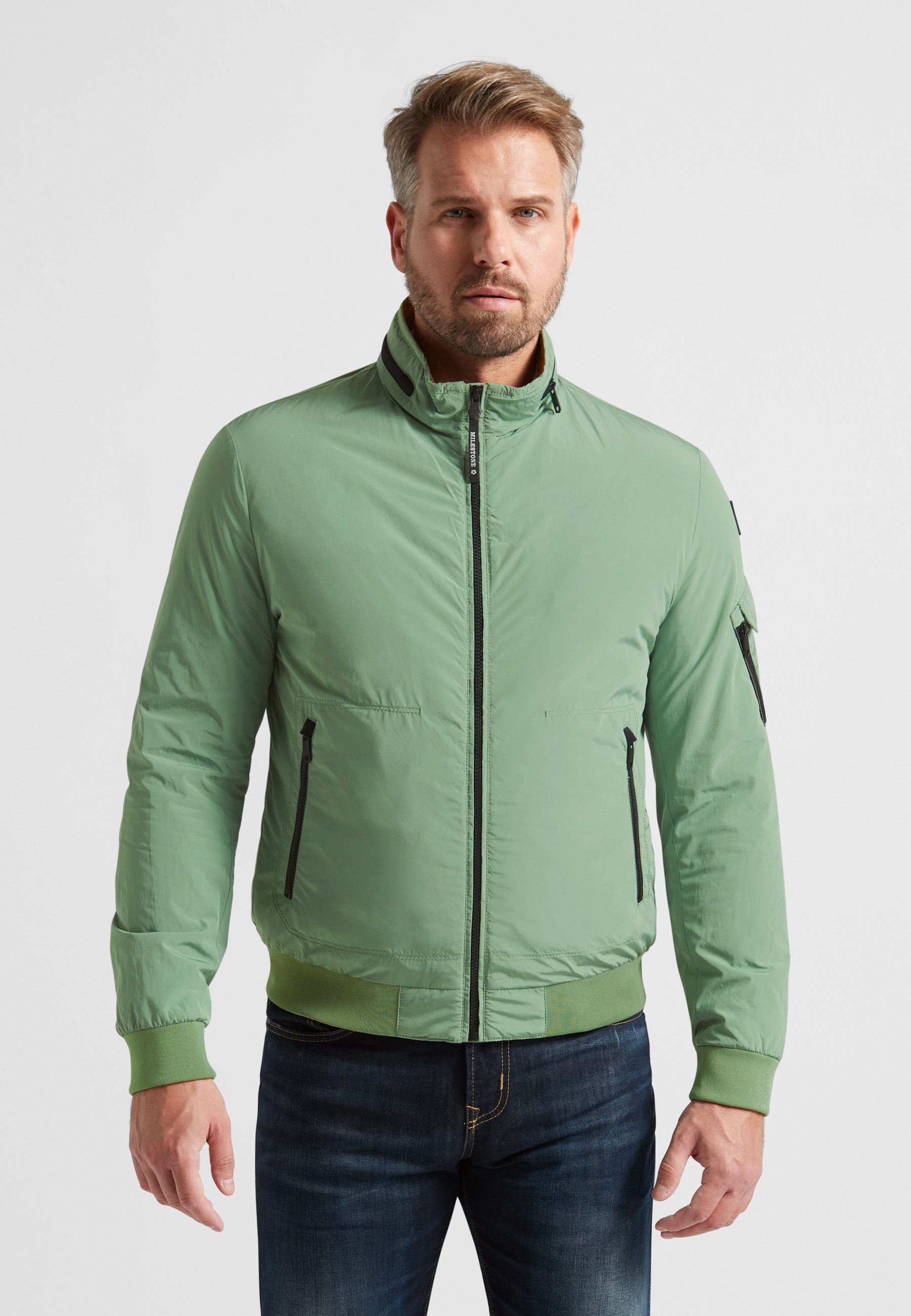 Milestone Blouson MSAlbany leichtgewichtige Übergangsjacke, atmungsaktiv und wasserabweisend