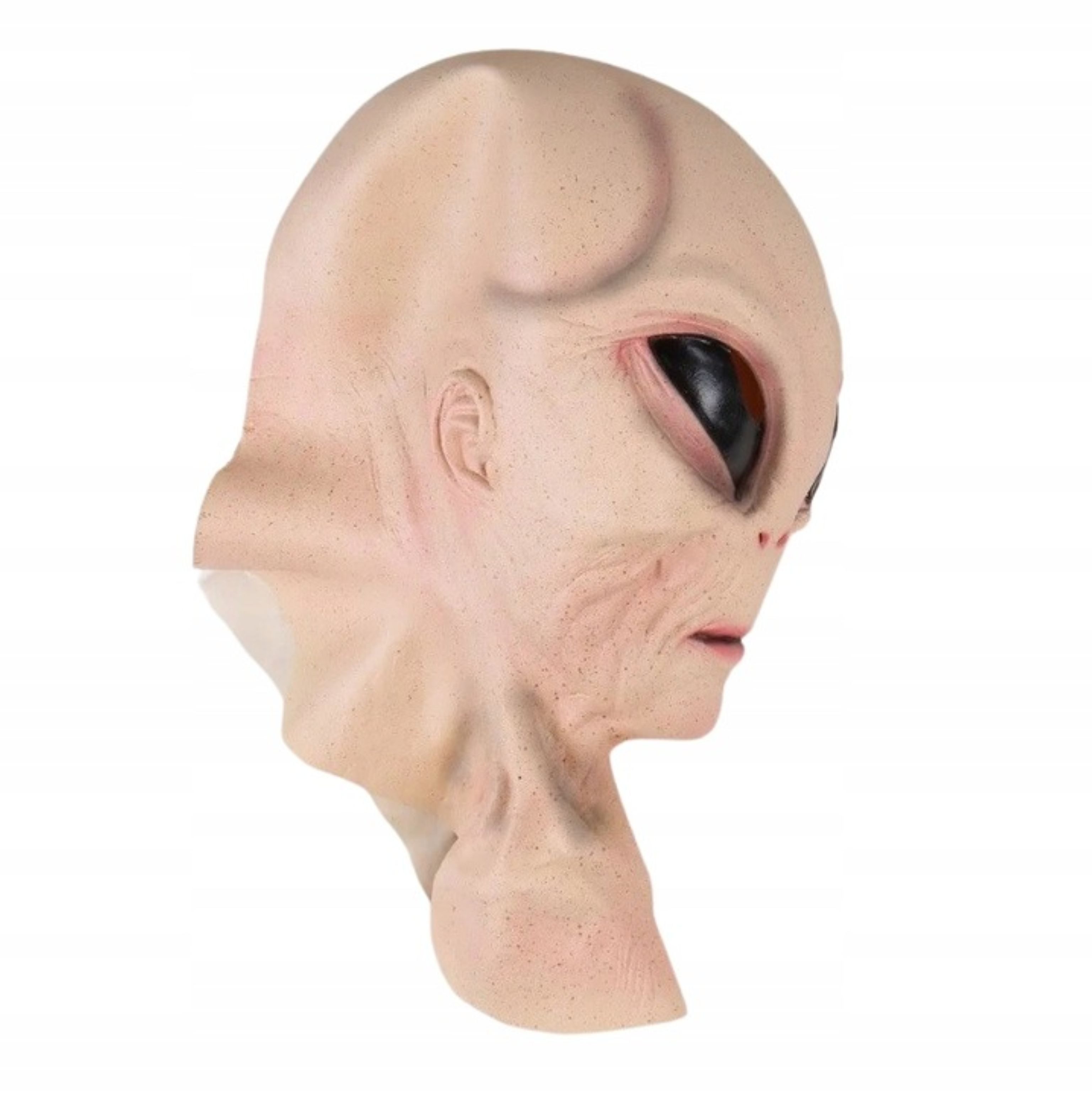 Festivalartikel Gesichtsmaske Alien Maske Latex Halloween Kostüm Cosplay UFO Monster Erwachsene, 1-tlg.