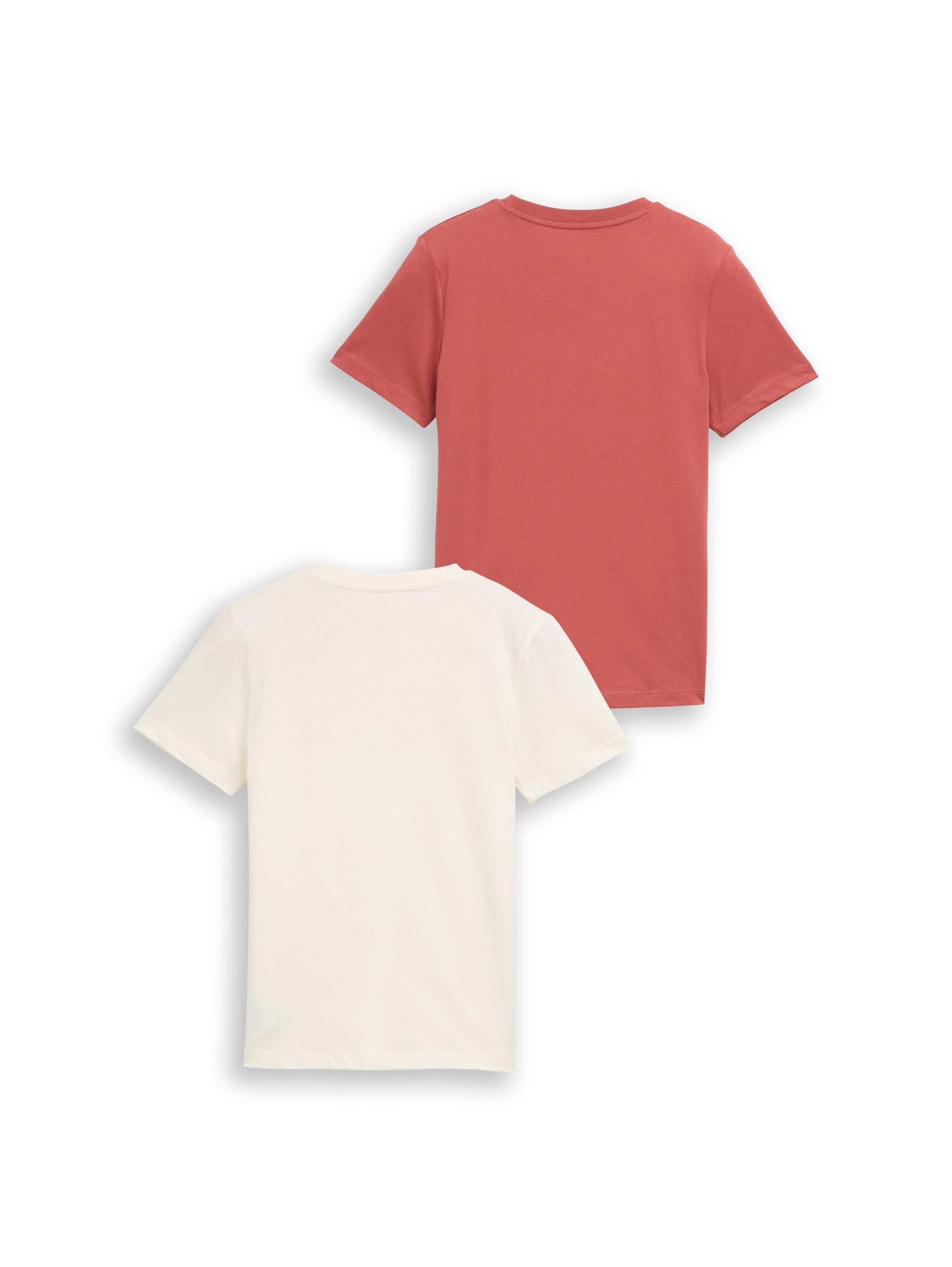 TOM TAILOR T-Shirt (Packung, 2-tlg) 2er Pack mit Print