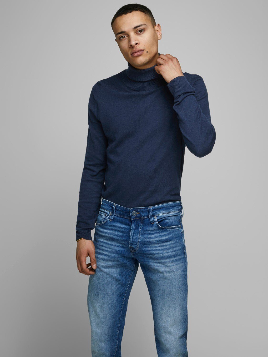 Jack & Jones Strickpullover JJEEMIL KNIT ROLL NECK NOOS günstig online kaufen