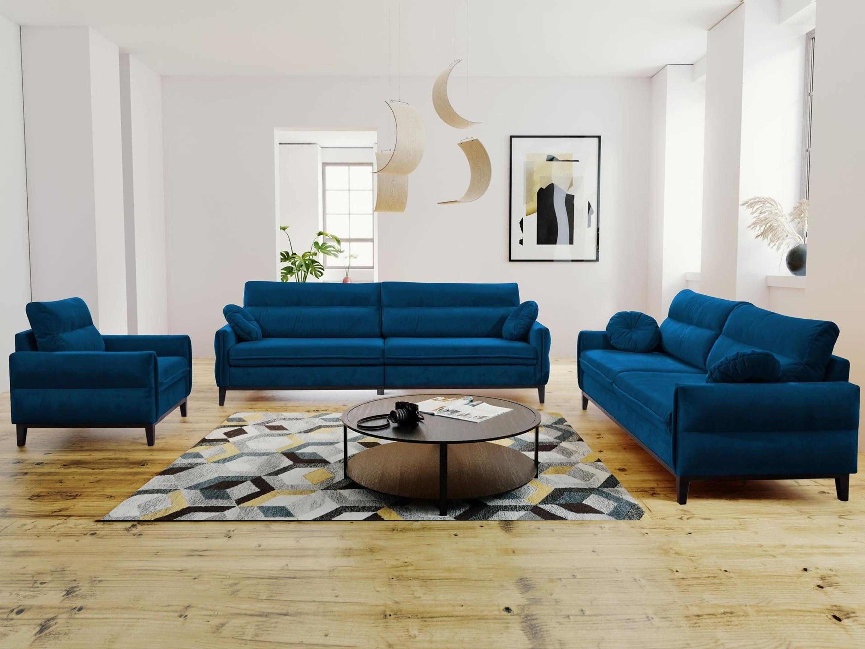 Beautysofa Polstergarnitur Belweder, (Couchgarnitur 321 Möbelset), günstig online kaufen