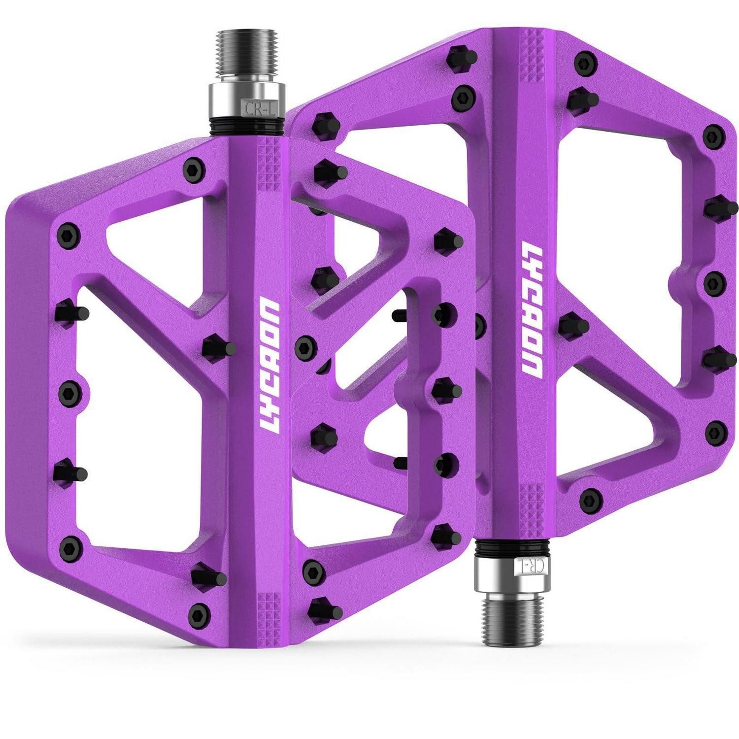 LuxusKollektion Plattformpedale Fahrradpedale Nylon/CR-MO violett