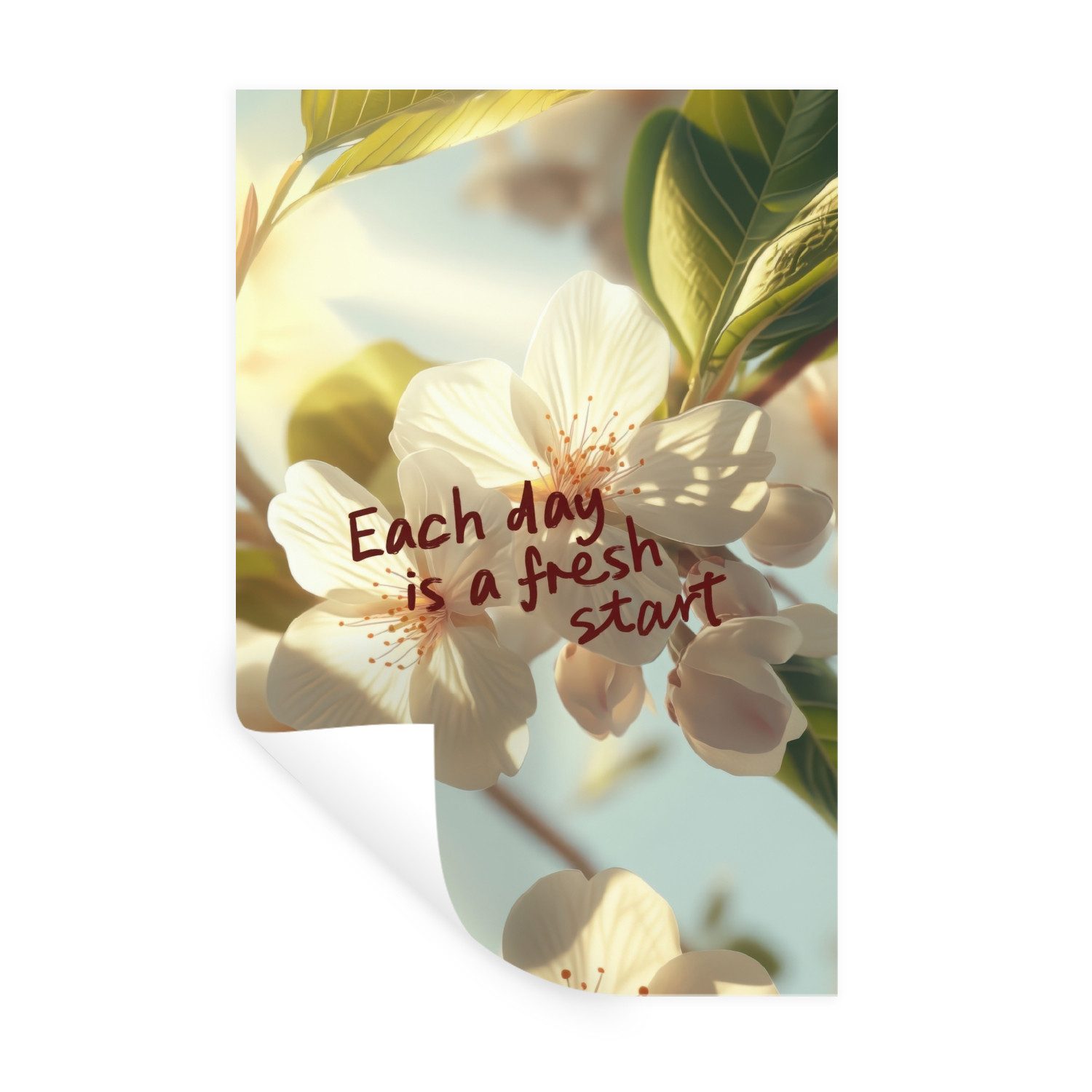 MuchoWow Wandsticker Blüten - Sonnenlicht - günstig online kaufen