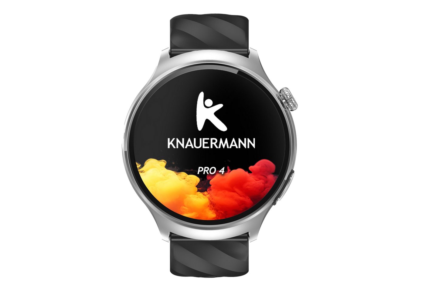 Knauermann PRO 4 (2026) Gesundheitsuhr mit Anruf & SOS Funktion Smartwatch, EKG-Gesundheitsuhr mit 2 Wochen Akkulaufzeit