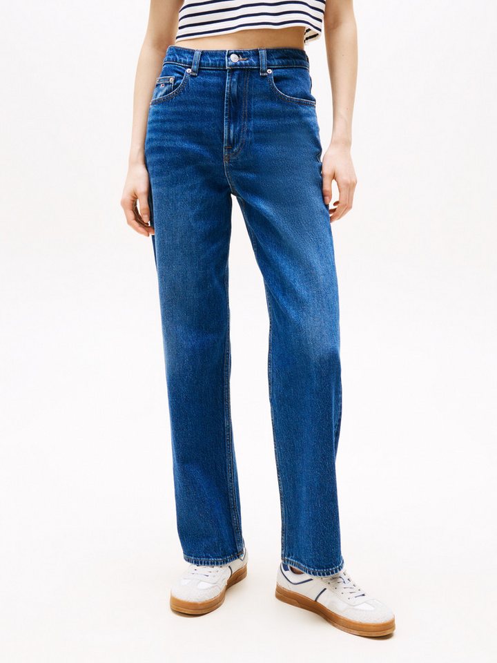 Tommy Jeans Straight-Jeans LAYLA HR SLIM STR in Knöchellänge