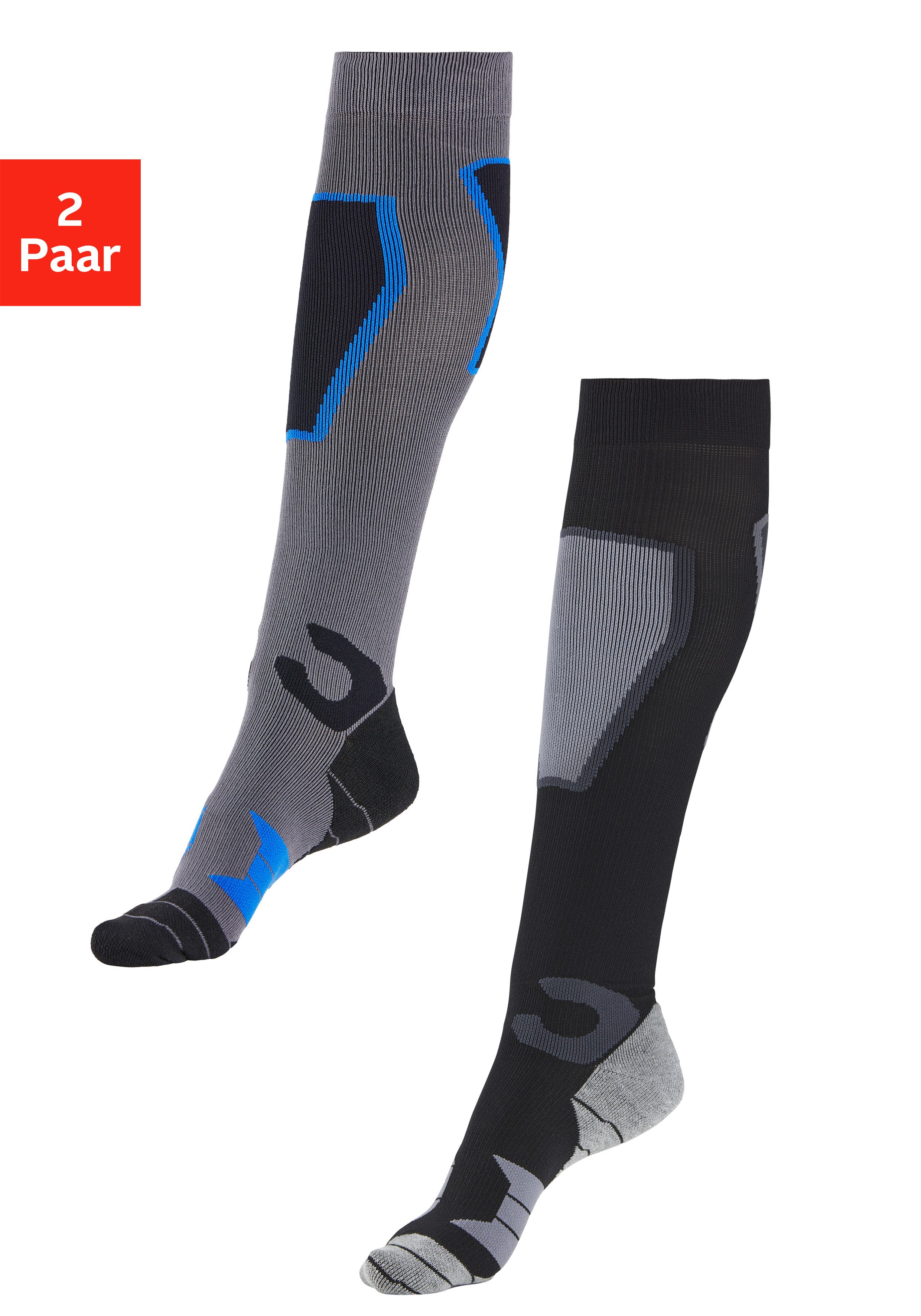 Bench. Skistrümpfe (Packung, 2-Paar) mit verstärkten Belastungszonen günstig online kaufen