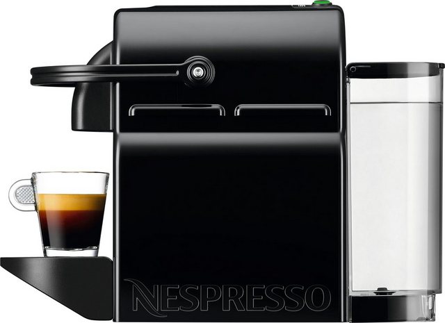 Nespresso Kapselmaschine Inissia EN 80.B von DeLonghi, Black, inkl. Willkommenspaket mit 14 Kapseln