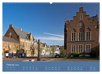 CALVENDO Wandkalender ERFTSTADT - Burgen und Bürgerhäuser (Premium, hochwertiger DIN A2 Wandkalender 2023, Kunstdruck in Hochglanz)