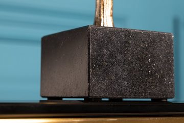 riess-ambiente Dekofigur GINKGO LEAF 44cm gold / schwarz (Einzelartikel, 1 St), Wohnzimmer · Metall · Skulptur · Marmor-Sockel · Schlafzimmer