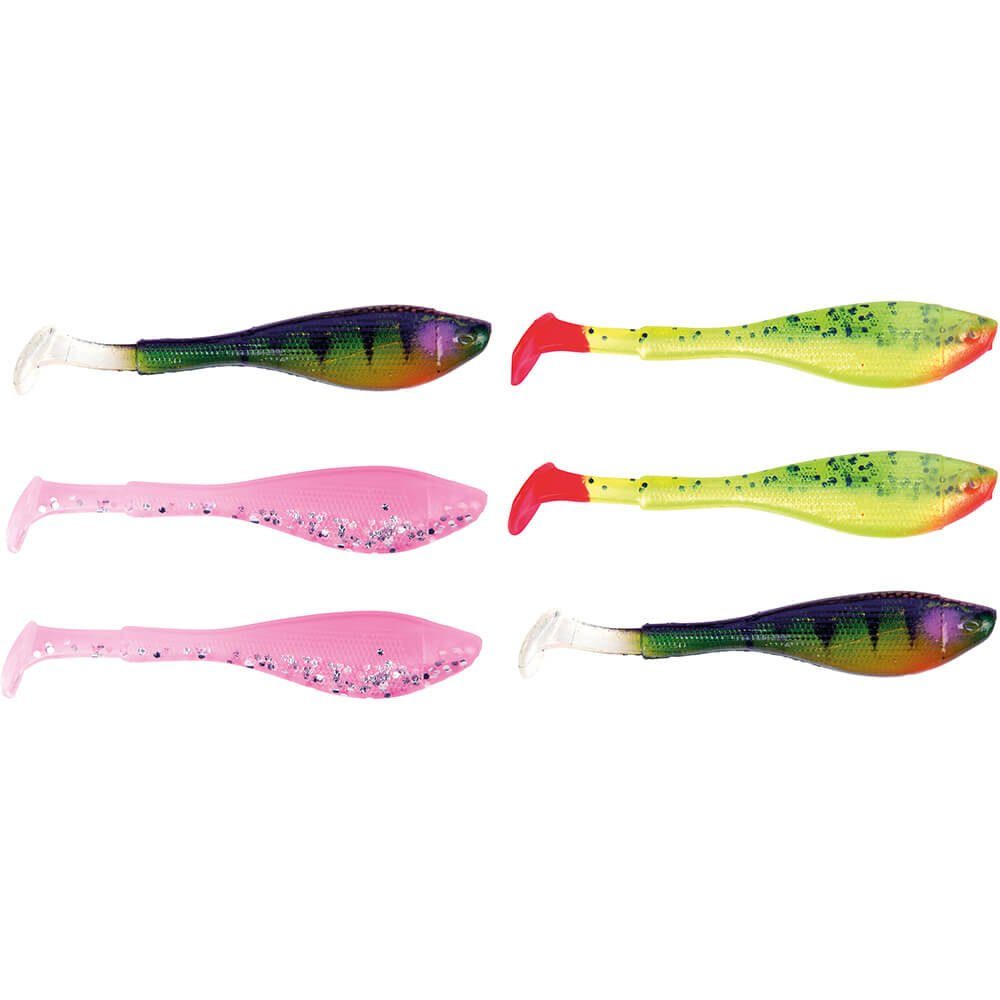 Fox Rage Kunstköder Fox Rage (6-St) Mini UV Pack 7cm Mixed Color Fry Gummifische 6Stk