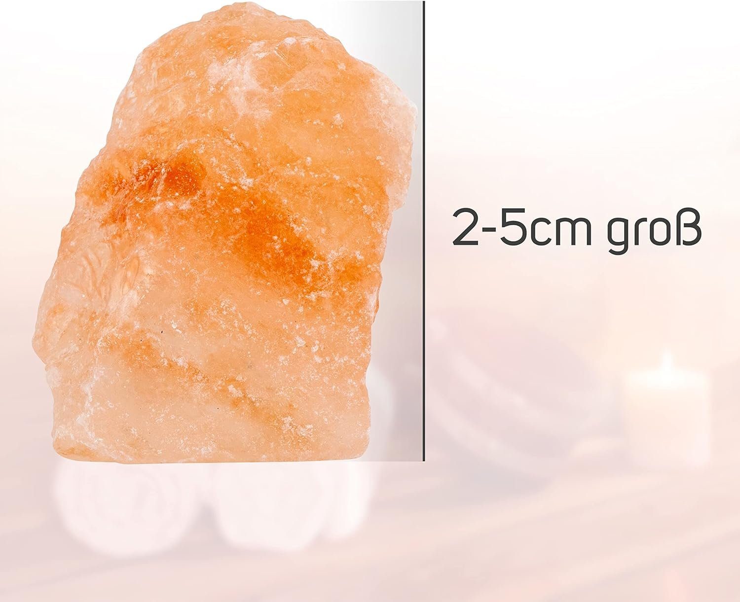 Nugati Saunasteine 2 kg Bergkristall Saunazubehör Saunasalz (aus der Salt Range Pakistan), (1 St)