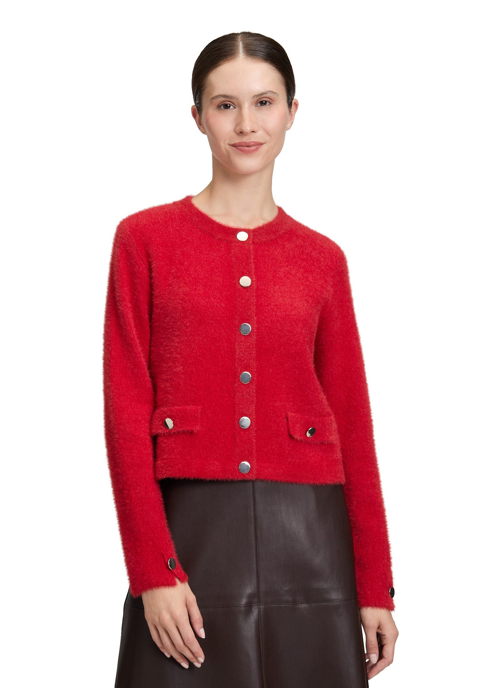 Betty Barclay Strickjacke Damen Casual-Strickjacke mit Knopfleiste (1-tlg)