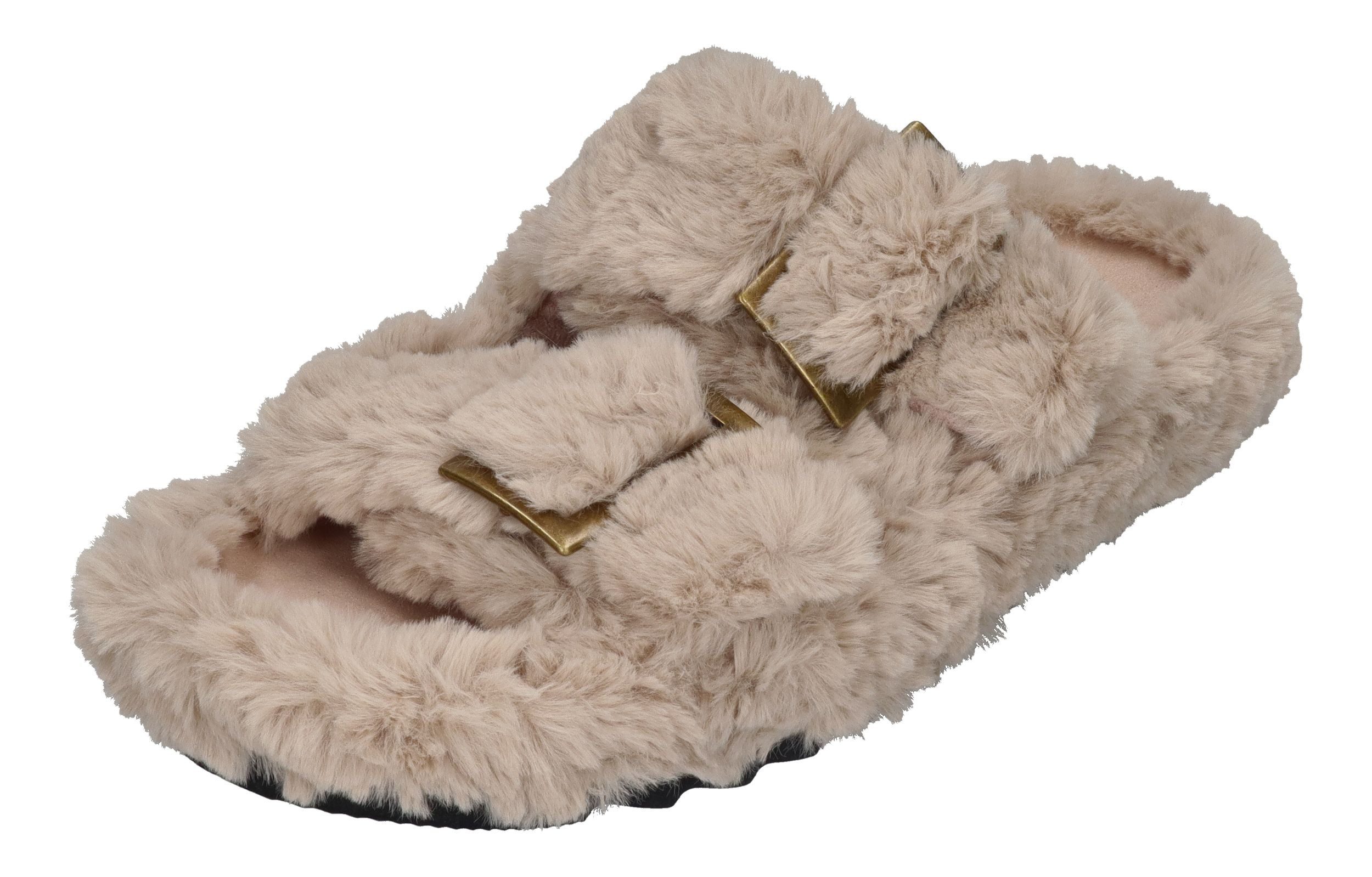 espadrij l´originale CLAQUETTE FUZZY Hausschuh Beige