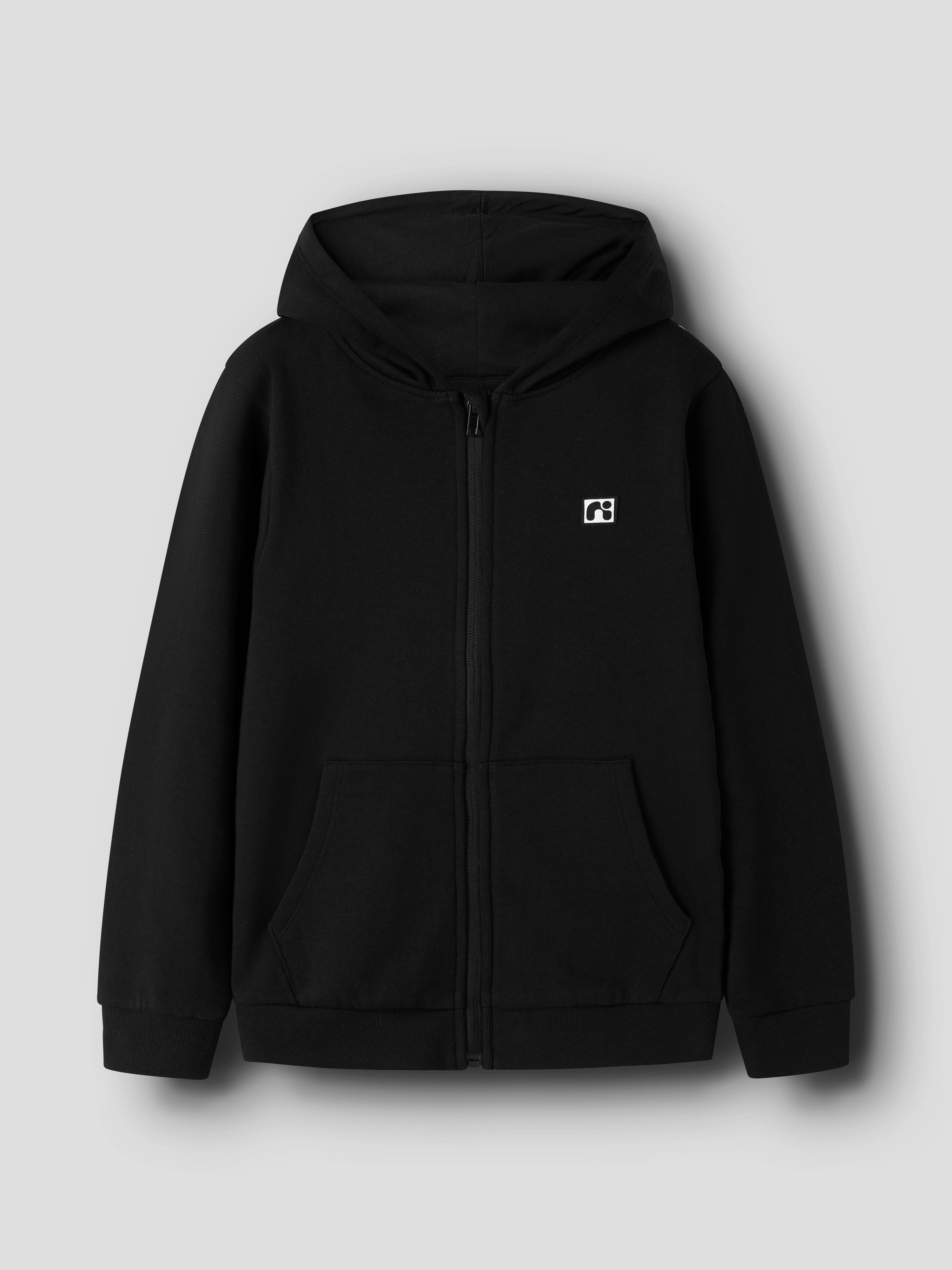 Name It Sweatjacke NKMFLO LS SWEAT CARD WH BRU Baumwolle, regular fit