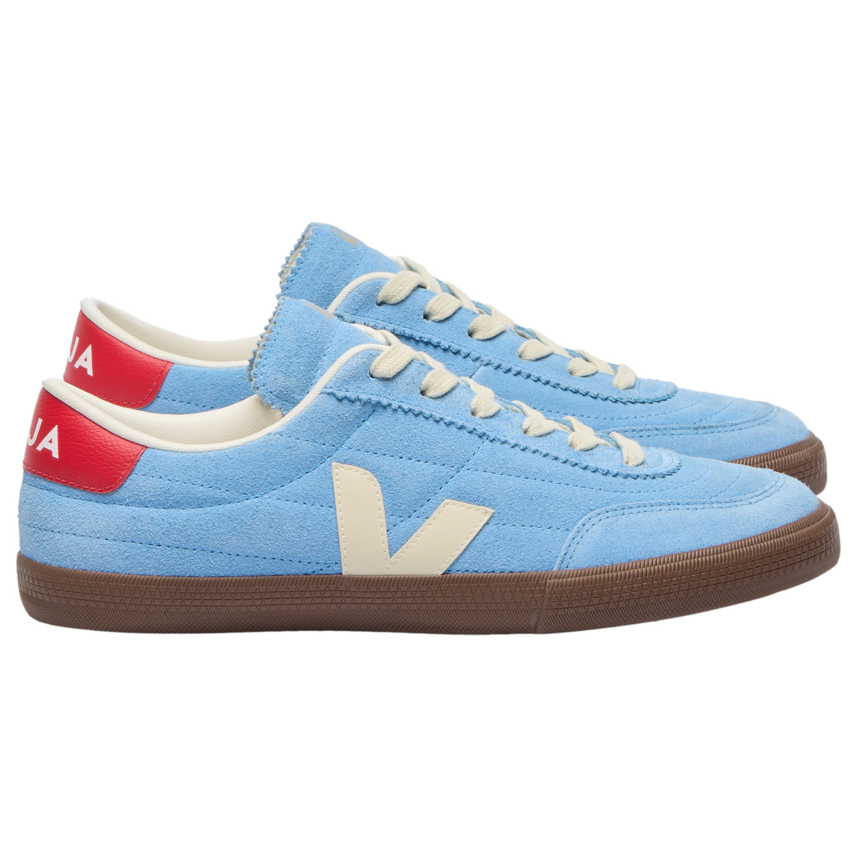 VEJA Damen-Sneaker Panenka Suede Aqua Pierre Bark Sneaker