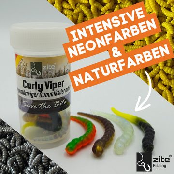 Zite Kunstköder Curly Viper Allround Mix 6,5 cm Rotationsköder Forelle 8 Stück