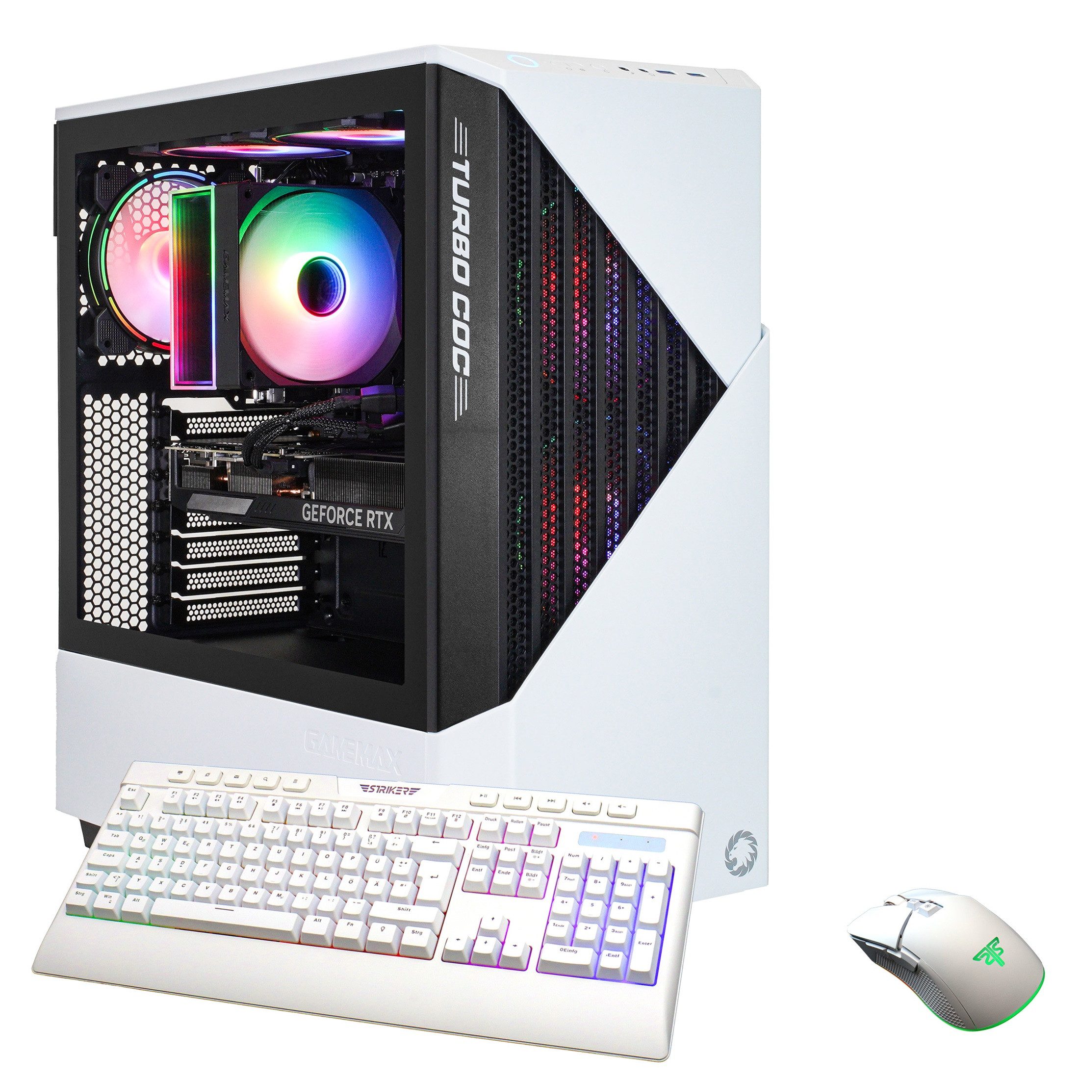 GAMEMAX Horizon 7591 Gaming-PC (AMD Ryzen 5 7500F, RTX 5070, 32 GB RAM, 1000 GB SSD, Luftkühlung aktiv, Windows 11, DDR5 RAM)