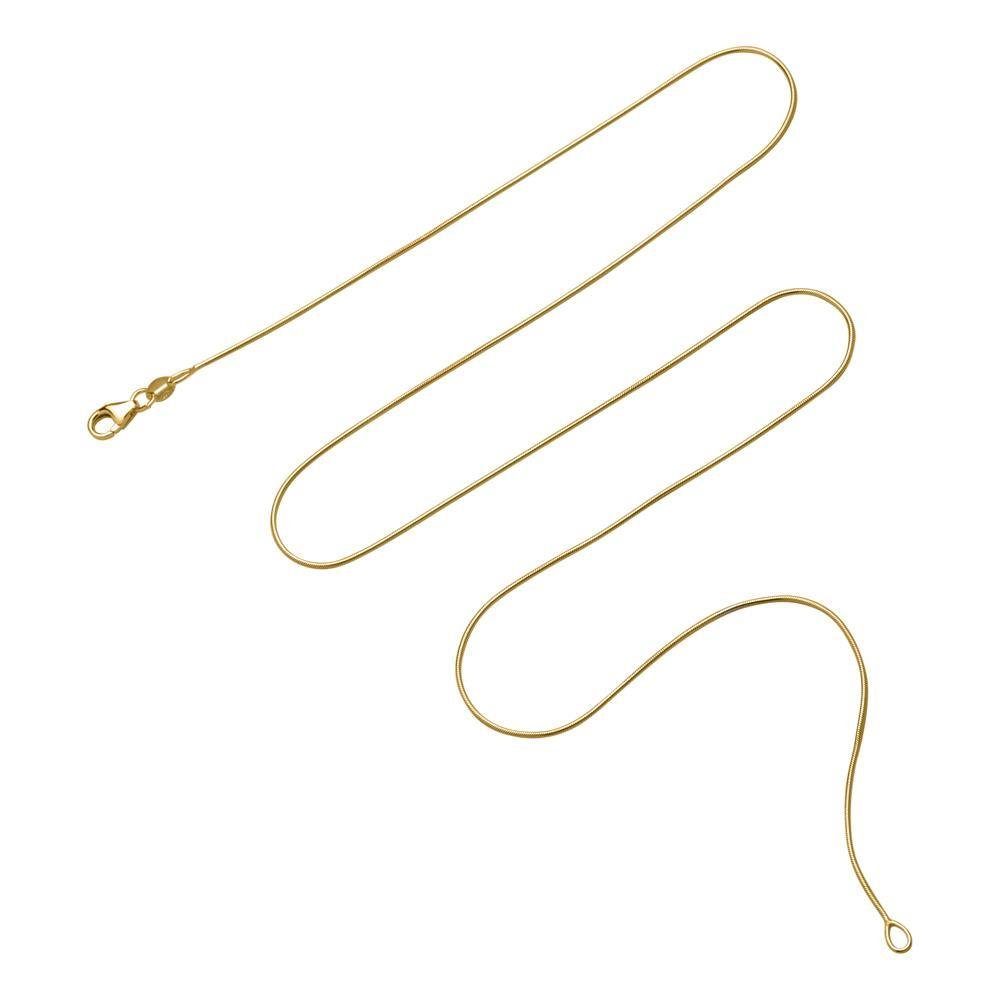 Unique Goldkette Feine Schlangenkette aus 375er Gold GC0011