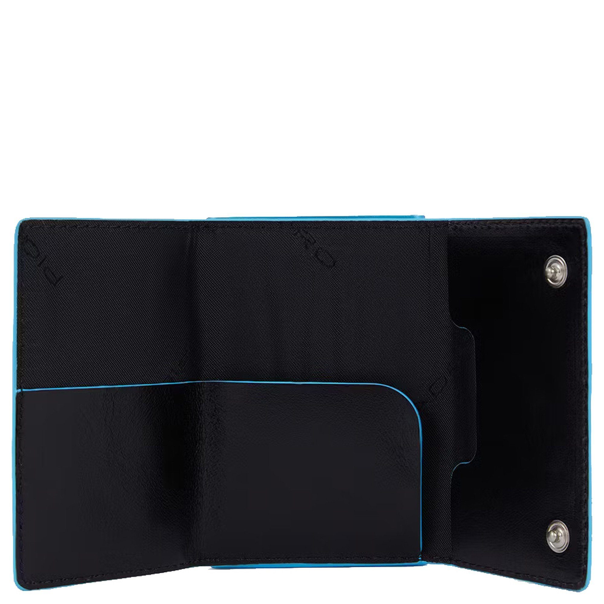 Blue Geldbörse cm 11cc (1-tlg) Piquadro black 10 Kreditkartenetui - RFID Square