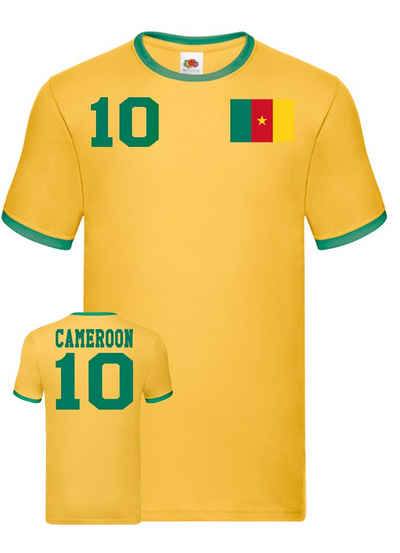 Blondie & Brownie T-Shirt Herren Kamerun Afrika Cup Sport Trikot Fußball Weltmeister WM