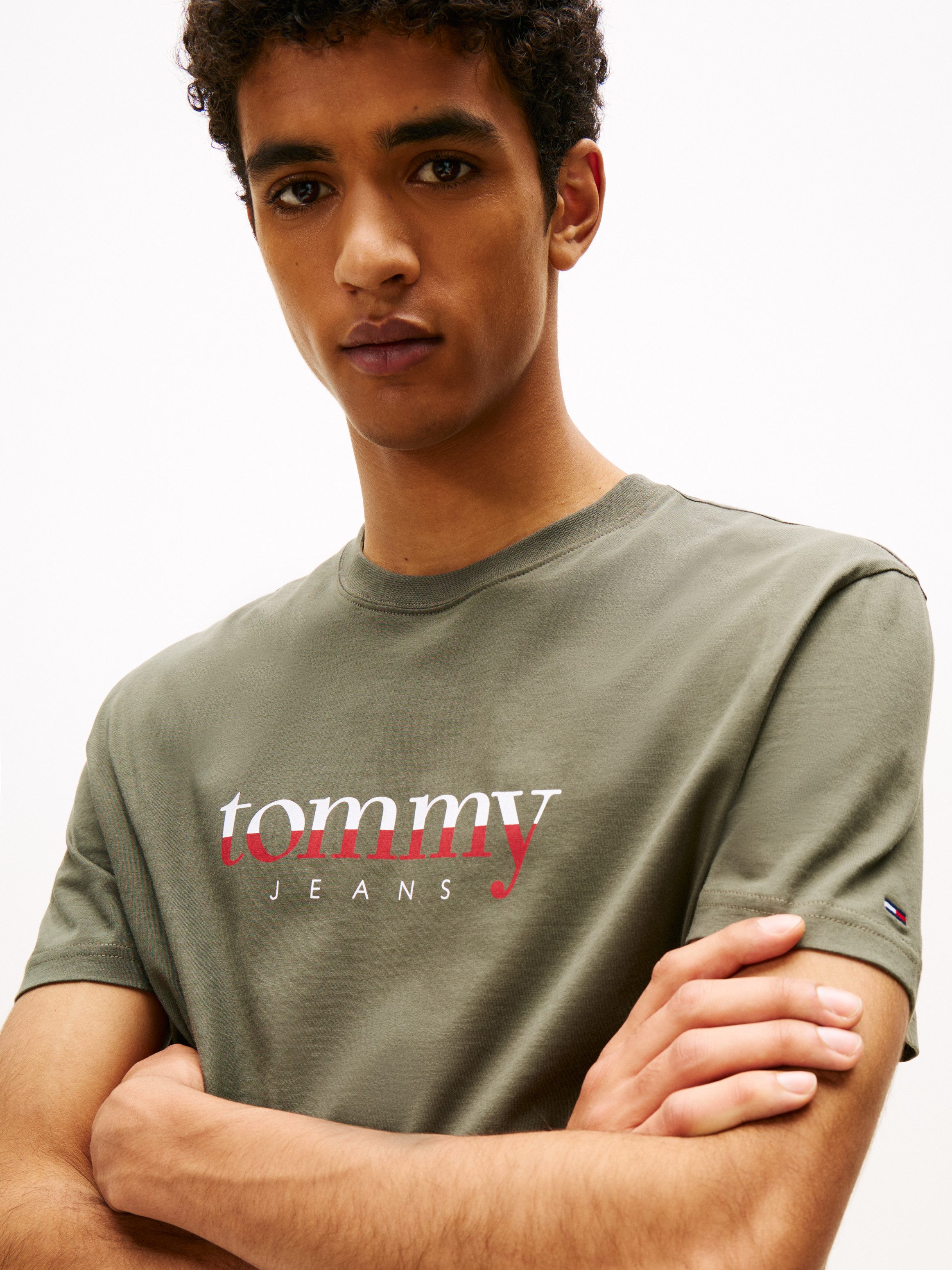 Tommy Jeans T-Shirt aus Jersey mit Logo günstig online kaufen