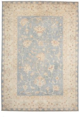 Orientteppich Ziegler - 251 x 170 cm - hellblau, morgenland, rechteckig, Höhe: 6 mm, Wohnzimmer, Handgeknüpft, Einzelstück mit Zertifikat
