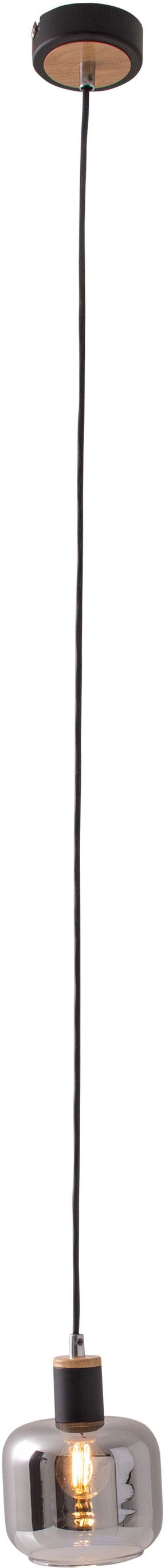 näve Pendelleuchte Fumoso, ohne Leuchtmittel, Glasschirm dunkel getönt (rau günstig online kaufen