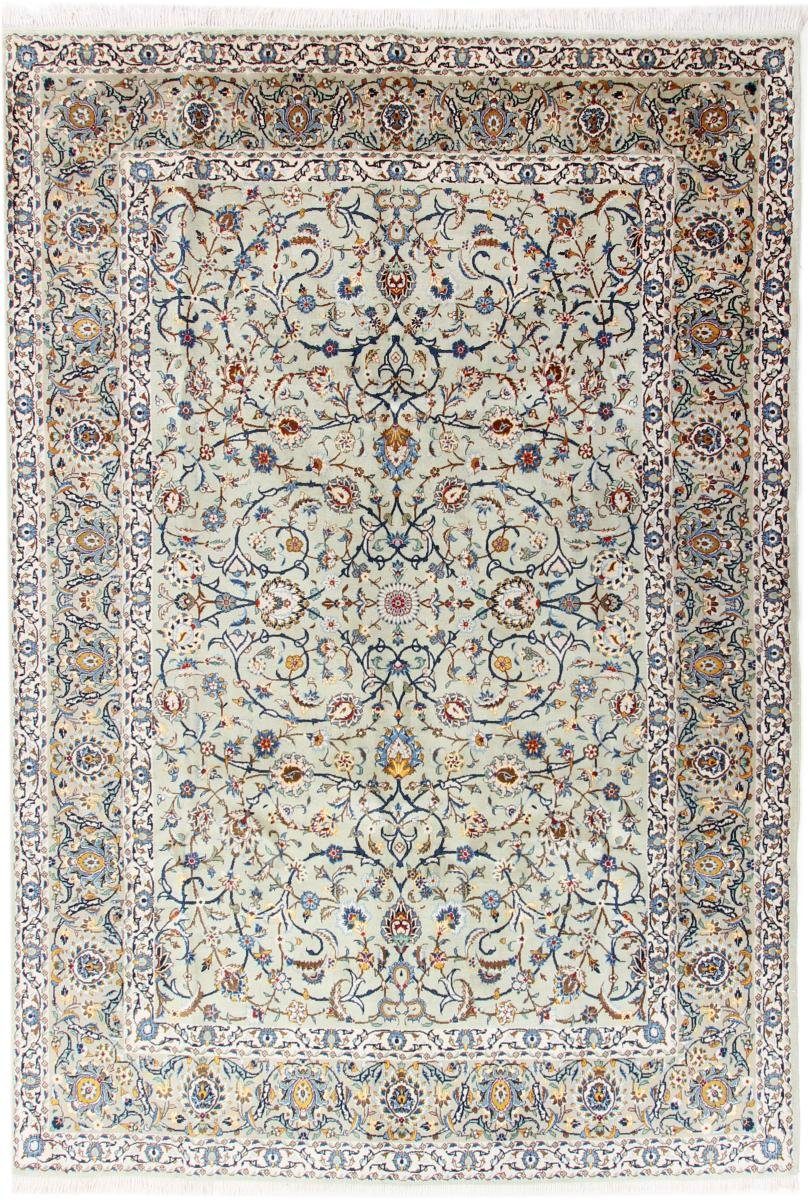 Orientteppich Keshan 217x320 Handgeknüpfter Orientteppich / Perserteppich, Nain Trading, rechteckig, Höhe: 12 mm