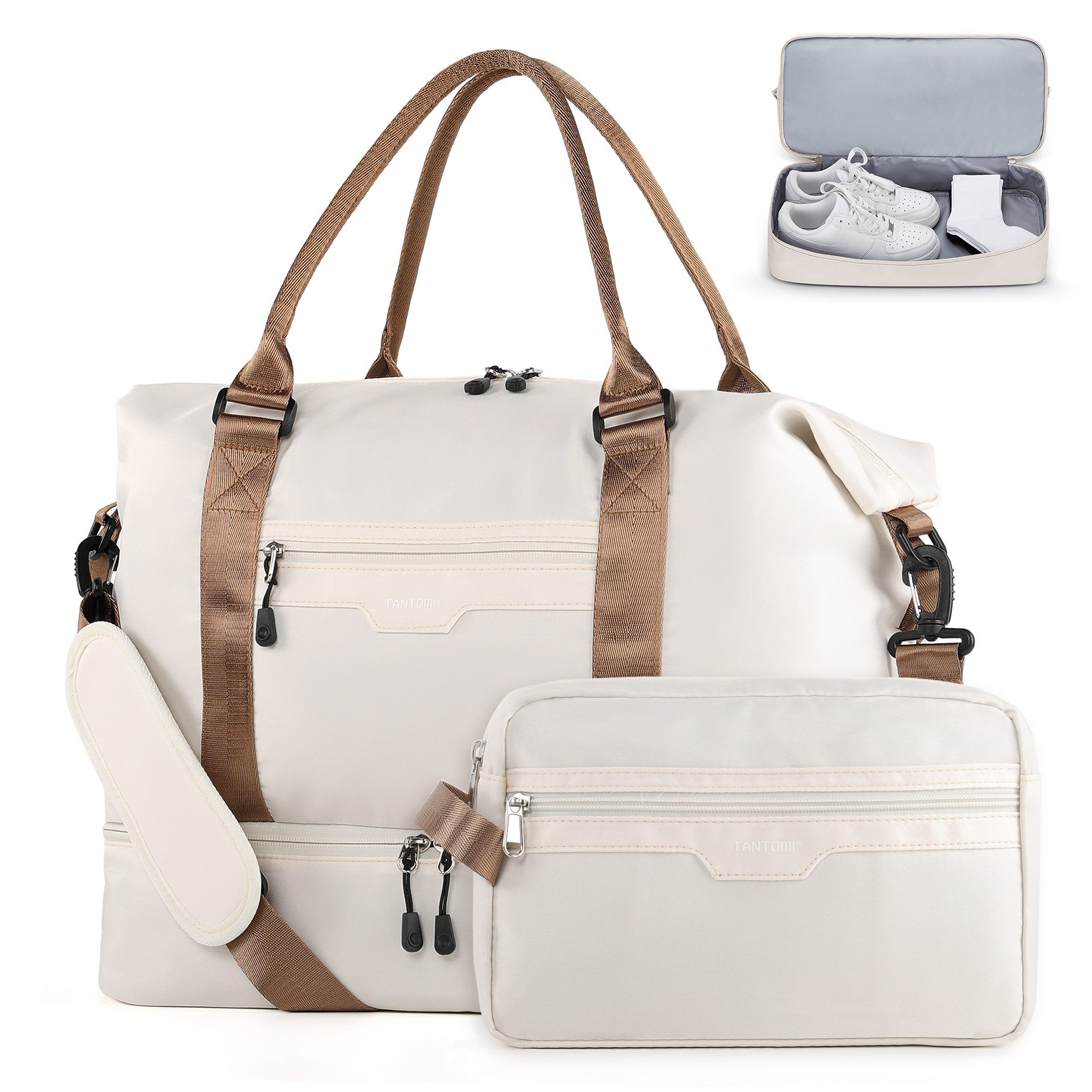 Reisetasche Erweiterbares Reisetasche mit Schuhfach & Kulturbeutel
