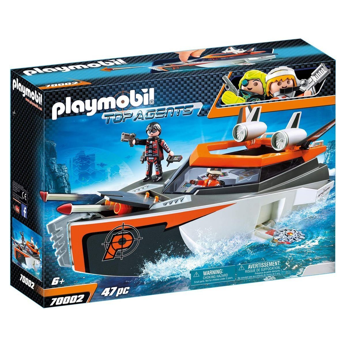 Playmobil® Spielzeug-Boot »PLAYMOBIL® 70002 - Top Agents - Spy Team  Turboship«