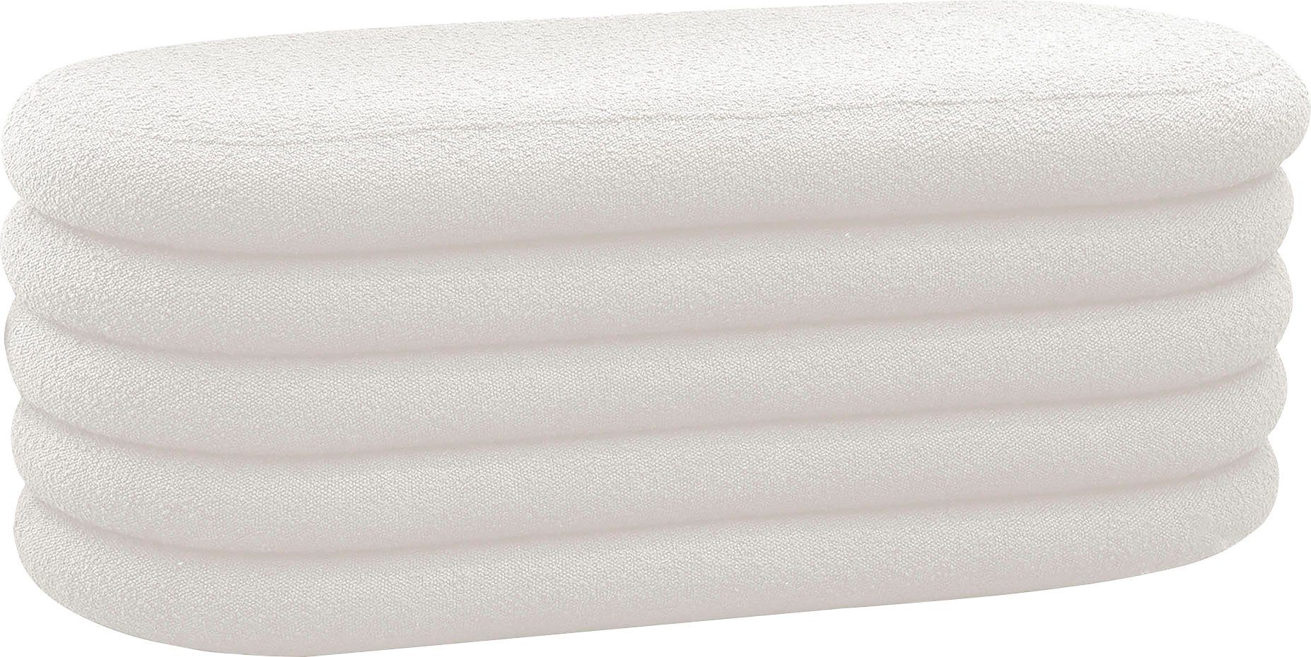 SalesFever Polsterhocker Komfortabler Hocker mit Stil, Praktischer Stauraum in attraktivem Design