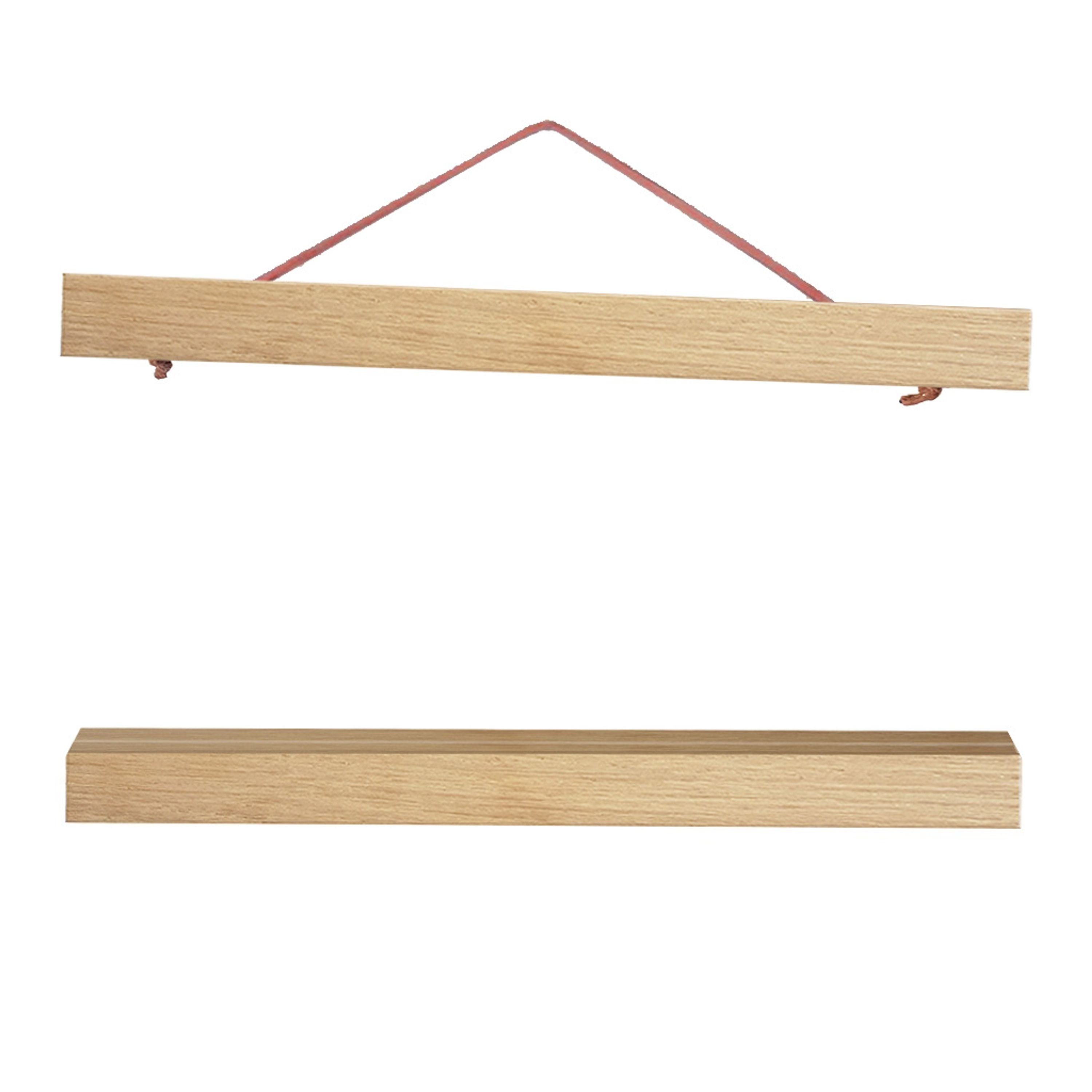 artissimo Bilderleiste Magnetische Posterschiene 40cm Klemmschiene Posterleiste Holz