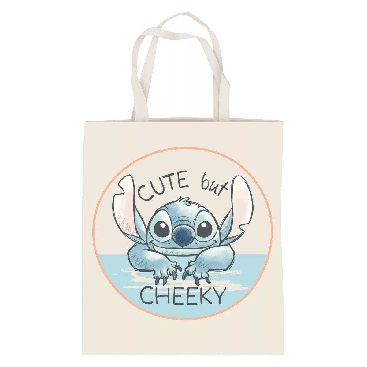 Disney Einkaufsshopper Disney Lilo und Stitch Cheeky Leinentasche, Einkaufstasche 44 cm