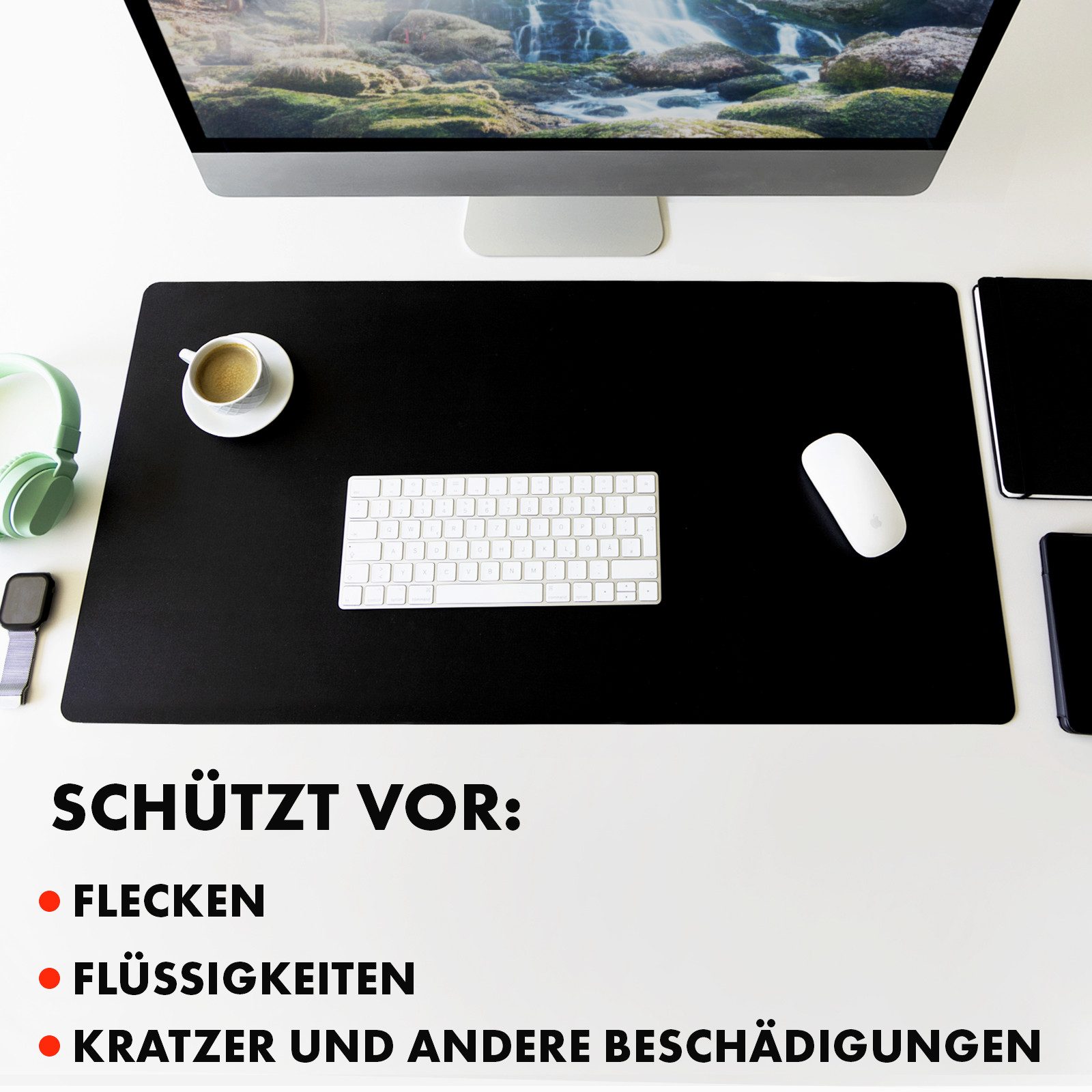 Kubus Platzset Schreibtischunterlage Avanti, Rutschfestes Lederimitat, Verfügbar in zahlreichen Größen und Farben – Bild 5 von 5
