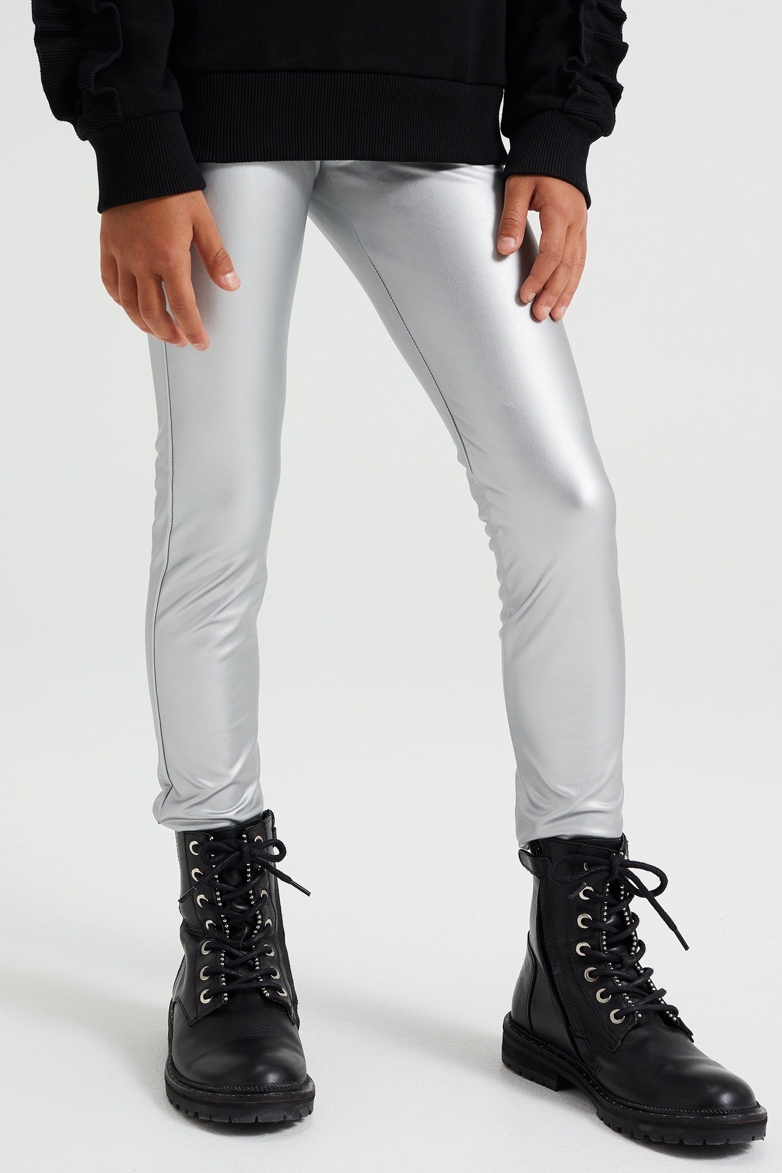 WE Leggings (1-tlg) Fashion Silber