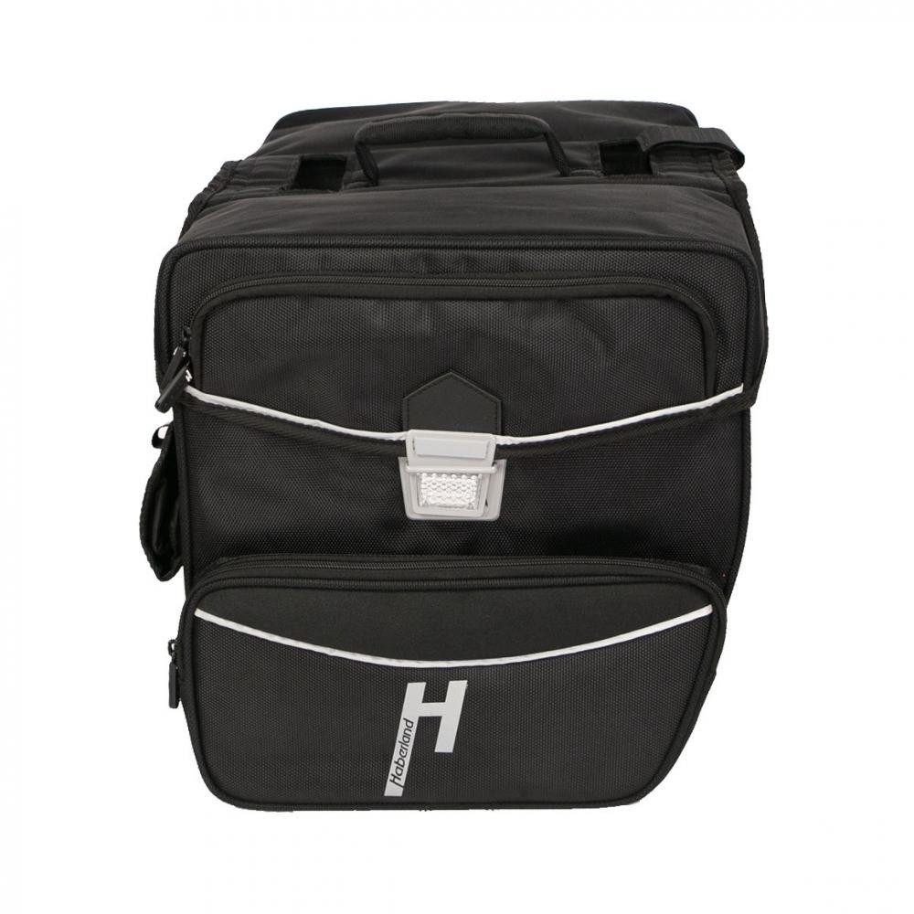 Haberland Fahrradtasche Haberland Doppeltasche 33l Max schwarz - robuste Gepäckträgertasche mi