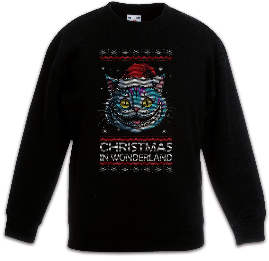 Urban Backwoods Sweatshirt Christmas Wonderland Kinderpullover Winter Merry Alice Santa In X-Mas (1-tlg) Claus Wunderland Weihnachten Im