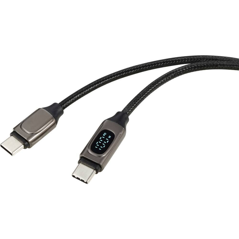 Renkforce Daten- und Ladekabel USB-C® auf USB-C® 2 m (USB Power RF-6249498 USB-Kabel