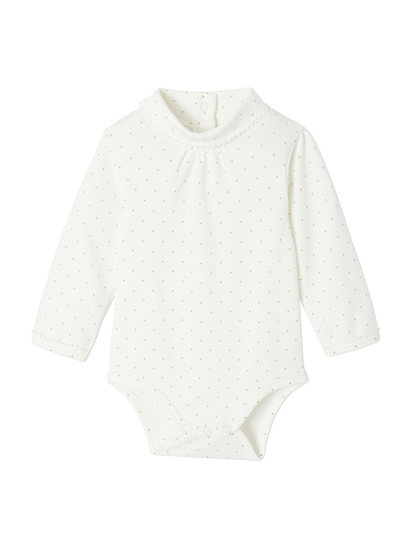 vertbaudet Langarmbody Baby Bodys mit Rollkragen und langen Ärmeln 2er-Pack