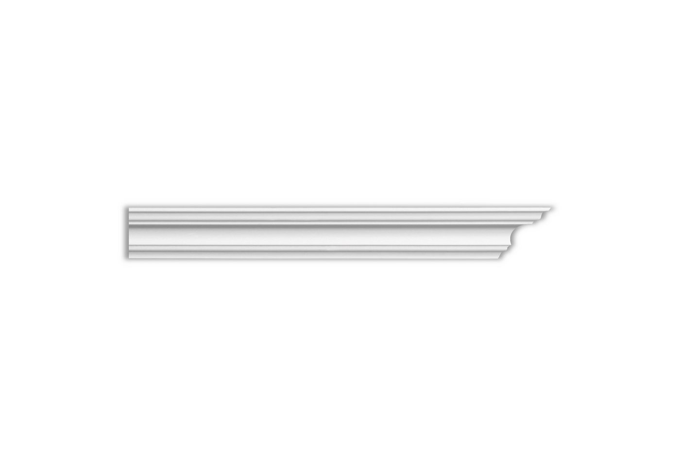 Homestar Zierleiste K 60 (60 x 60 mm), Länge 2m, einfache Montage durch Ankleben mit HOMESTAR® SX100, Polystyrol, mit allen lösemittelfreien Dispersionsfarben farbig überstreichbar