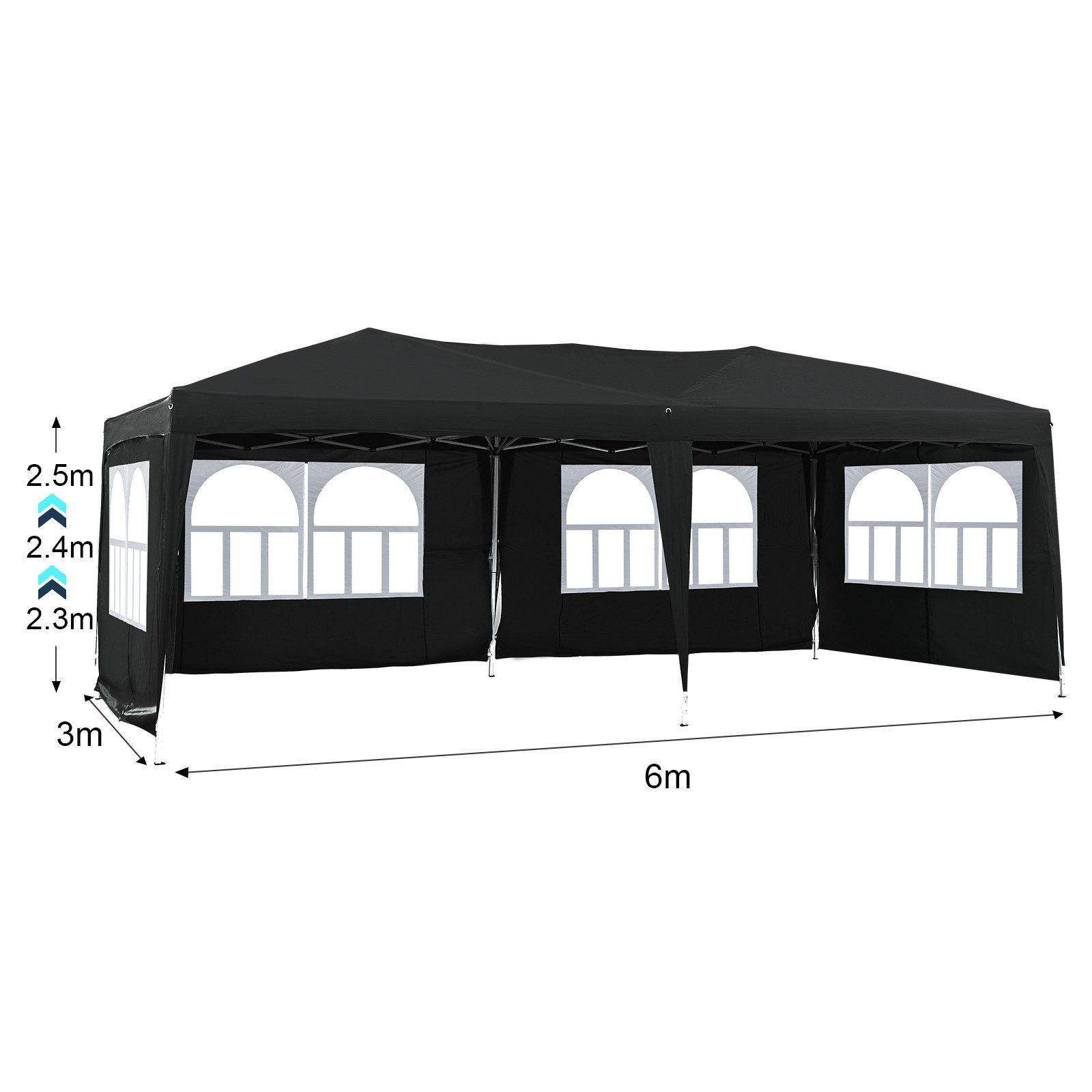 Ofcasa Faltpavillon 3x6 Partyzelt, UV-Schutz Gartenpavillon günstig online kaufen