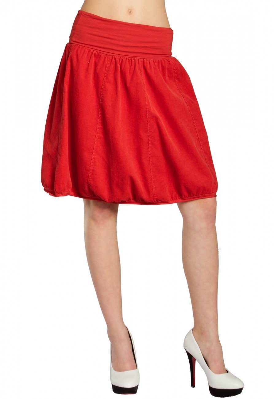 Caspar Faltenrock RO004 Damen Cord Rock günstig online kaufen