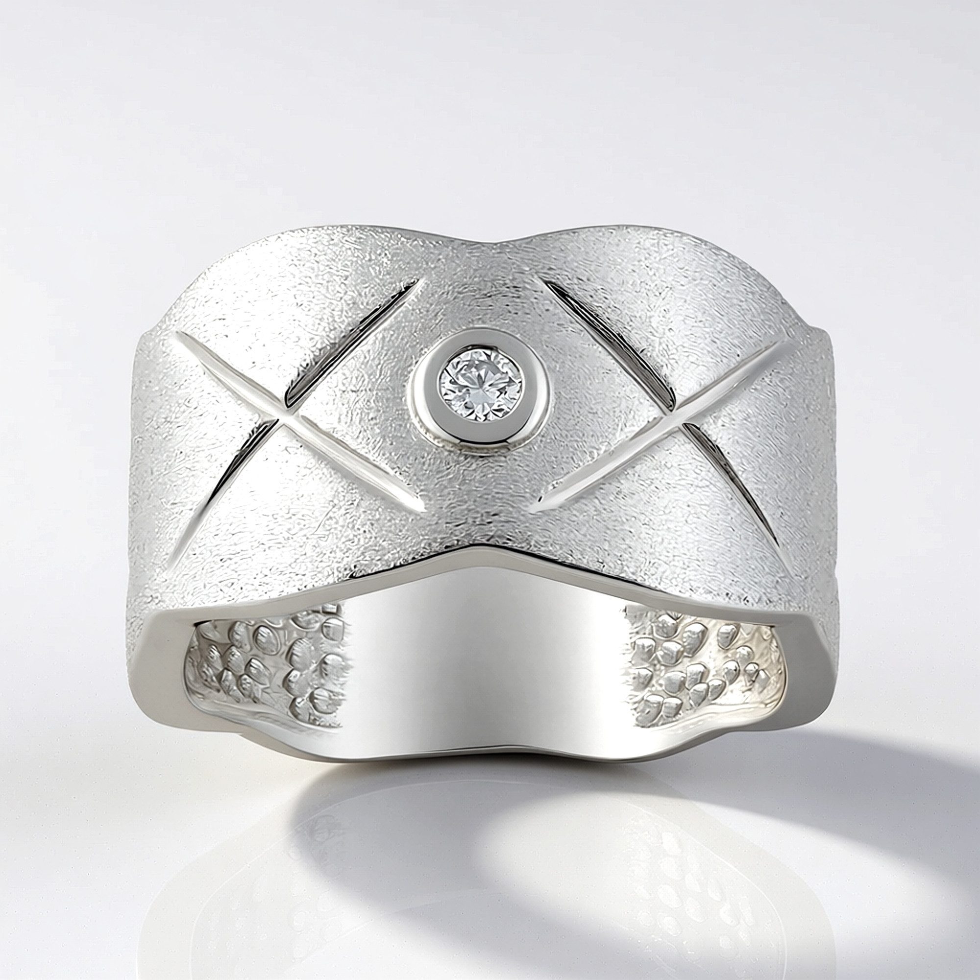 Cavill Diamantring Ring aus Sterlingsilber mit brillantgeschliffenem Diamanten (1-tlg)